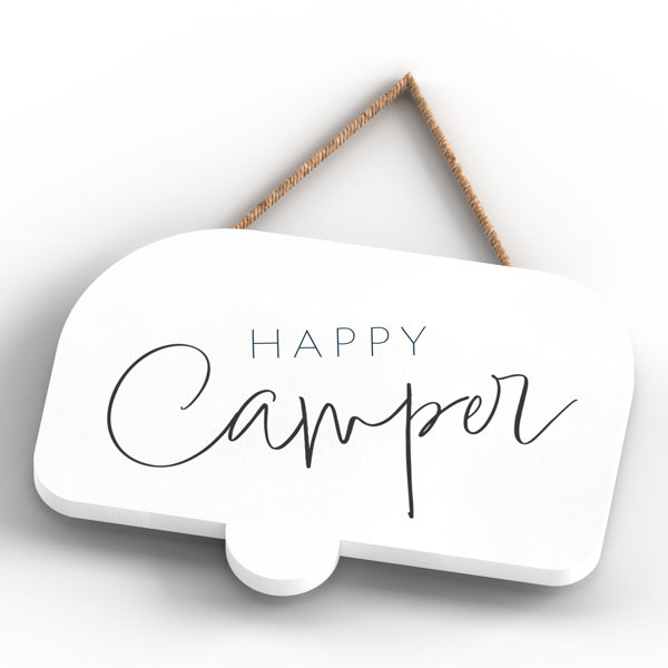 Maturi Camper Happy Camper Wall Décor Wayfair.co.uk